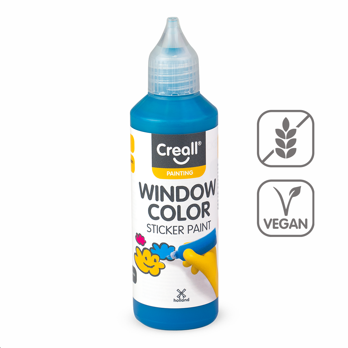 Barva na sklo Creall Window color, 80 ml, tyrkysová