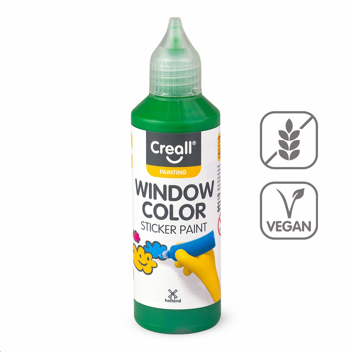 Barva na sklo Creall Window color, 80 ml, zelená