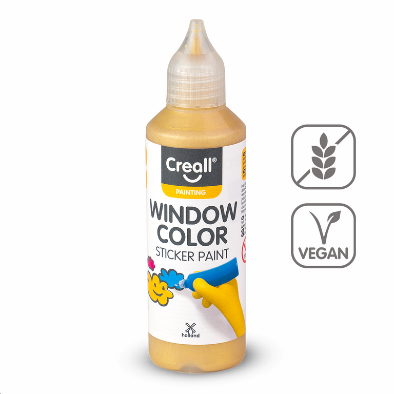 Barva na sklo Creall Window color, 80 ml, zlatá