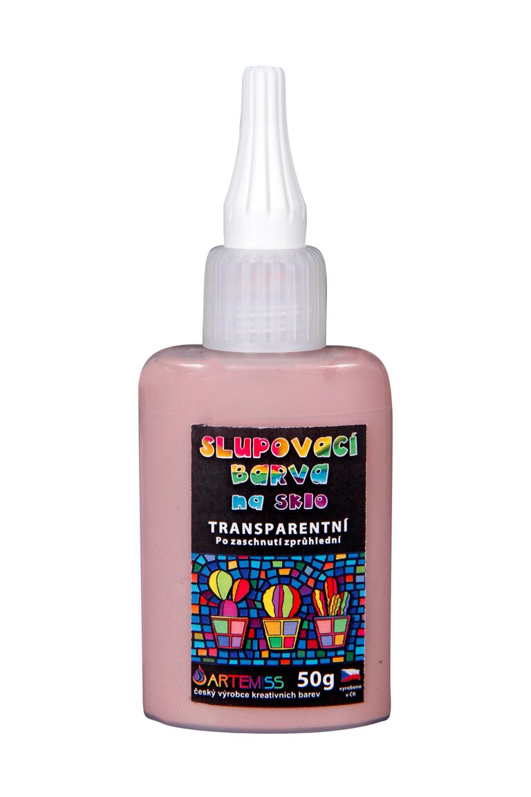 Levně Barva na sklo, transparentní odstín - tmavě hnědá, 50 g
