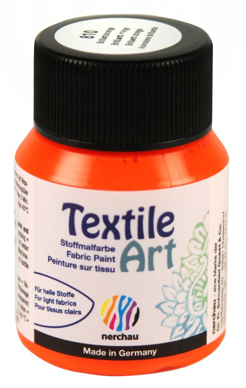 Obrázek produktu: Barva na světlý textil Nerchau, 59 ml - brilantní oranžová