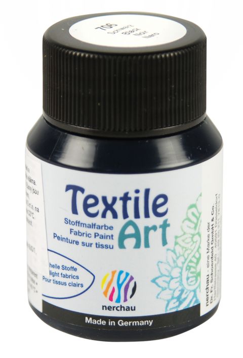 Obrázek produktu: Barva na světlý textil Nerchau, 59 ml - černá
