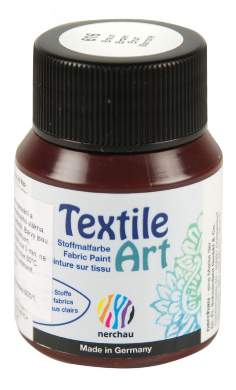 Obrázek produktu: Barva na světlý textil Nerchau, 59 ml - hnědá