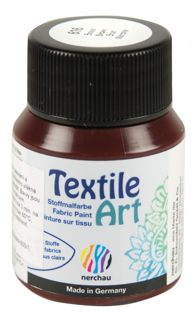 Barva na světlý textil Nerchau, 59 ml - hnědá