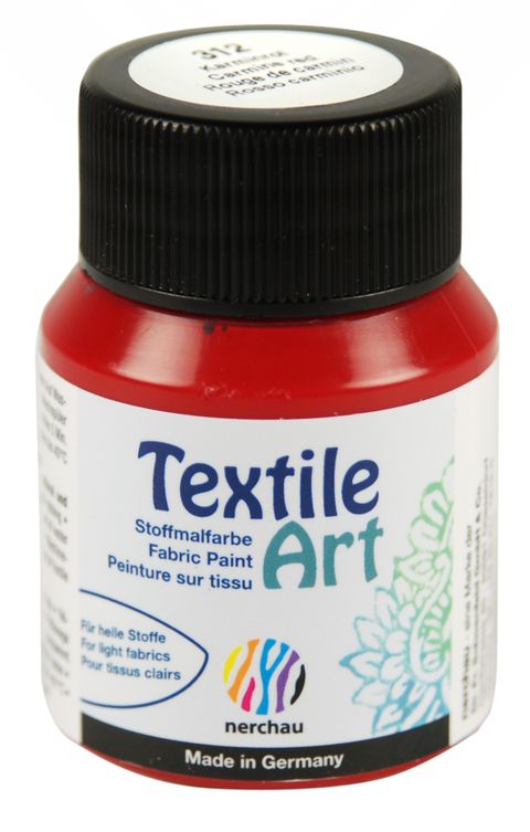 Obrázek produktu: Barva na světlý textil Nerchau, 59 ml - karmínová