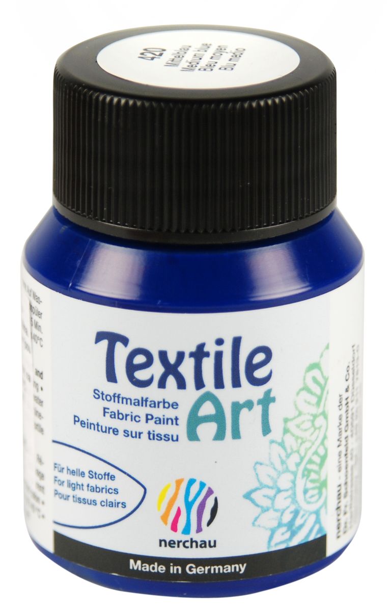 Barva na světlý textil Nerchau, 59 ml - modrá