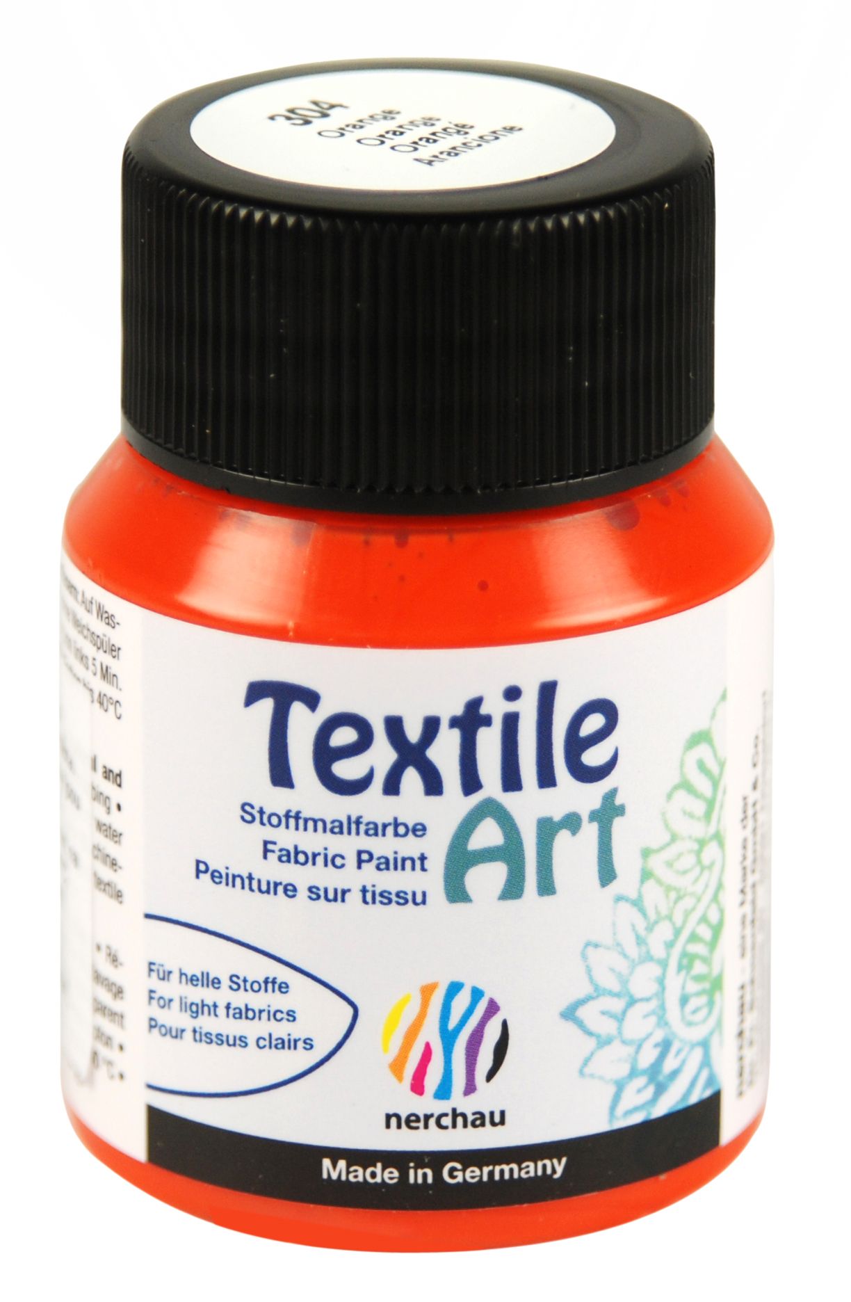 Barva na světlý textil Nerchau, 59 ml - oranžová