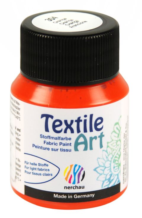 Obrázek produktu: Barva na světlý textil Nerchau, 59 ml - oranžová
