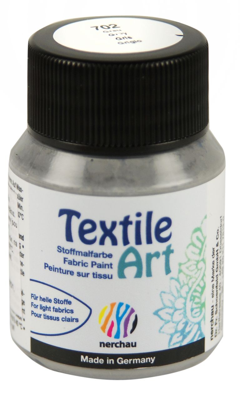Barva na světlý textil Nerchau, 59 ml - šedá