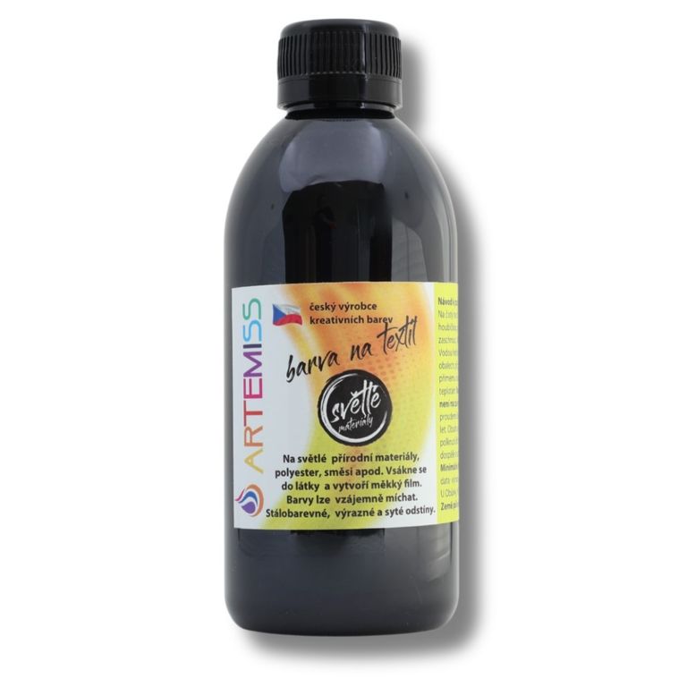 Levně Barva na textil 250 g - černá