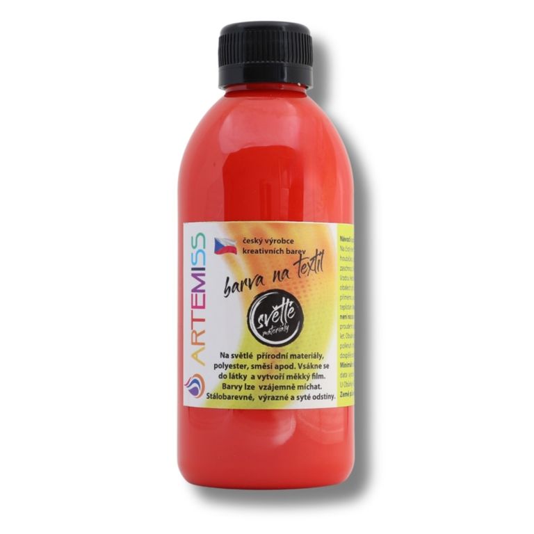 Levně Barva na textil 250 g - červená