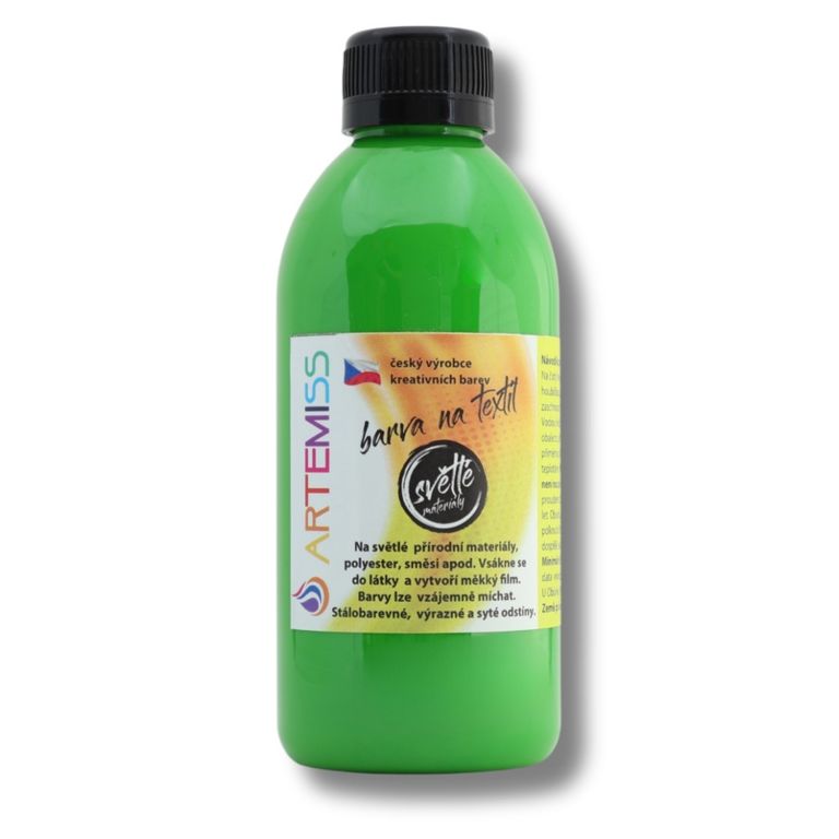 Levně Barva na textil 250 g - hrášková