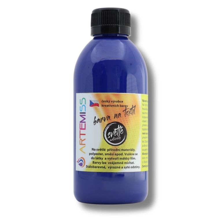 Levně Barva na textil 250 g - modrá