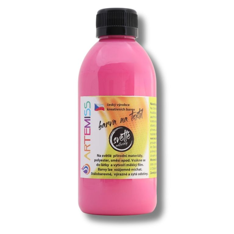 Levně Barva na textil 250 g - růžová