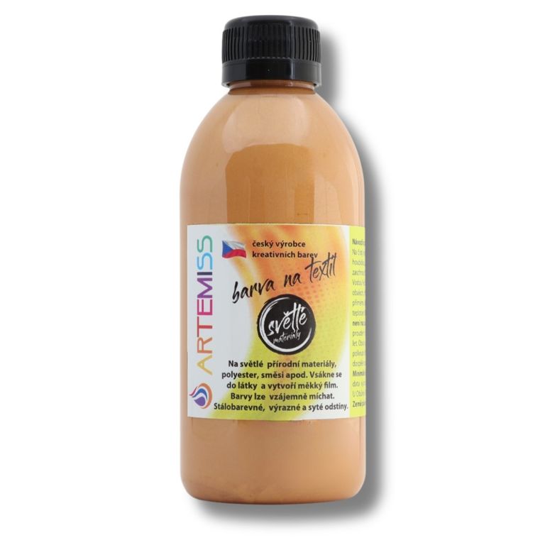 Levně Barva na textil 250 g - zlatá