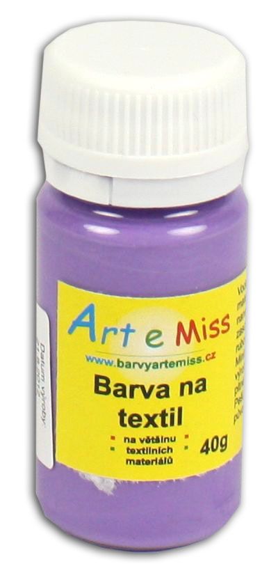 Levně Barva na textil 40g - barva fialová