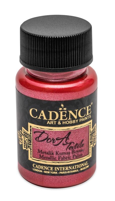 Obrázek produktu: Barva na textil Cadence DORA, 50 ml - červená ( red )