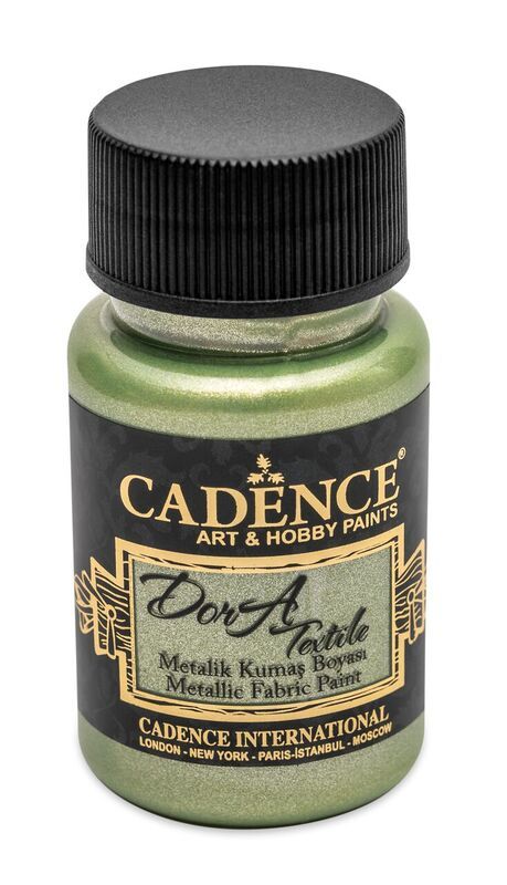 Cadence Metalická barva na textil Cadence Dora Textile, 50 ml - VYBERTE ODSTÍN - Metalická barva na textil Cadence Dora Textile, 50 ml - menthol, mentolová
