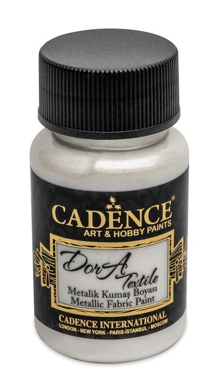 Levně Barva na textil Cadence DORA, 50 ml - perleťová (pearl)