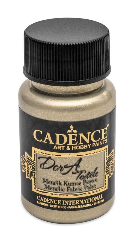 Levně Barva na textil Cadence DORA, 50 ml - platinová ( platinum )