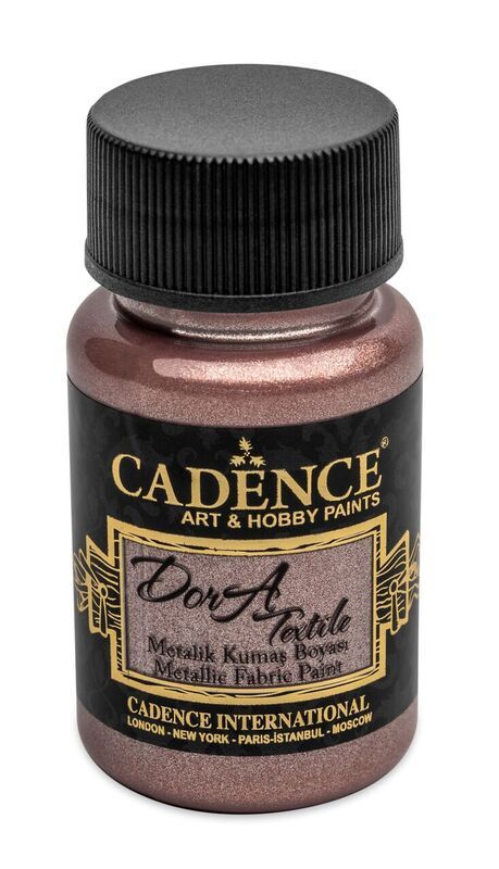 Barva na textil Cadence DORA, 50 ml - starorůžová (antique pink)