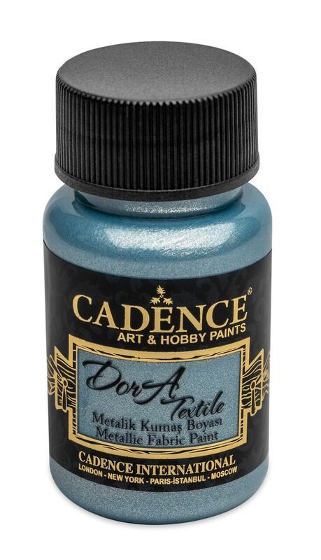 Obrázek produktu: Barva na textil Cadence DORA, 50 ml - světle modrá (aqua)