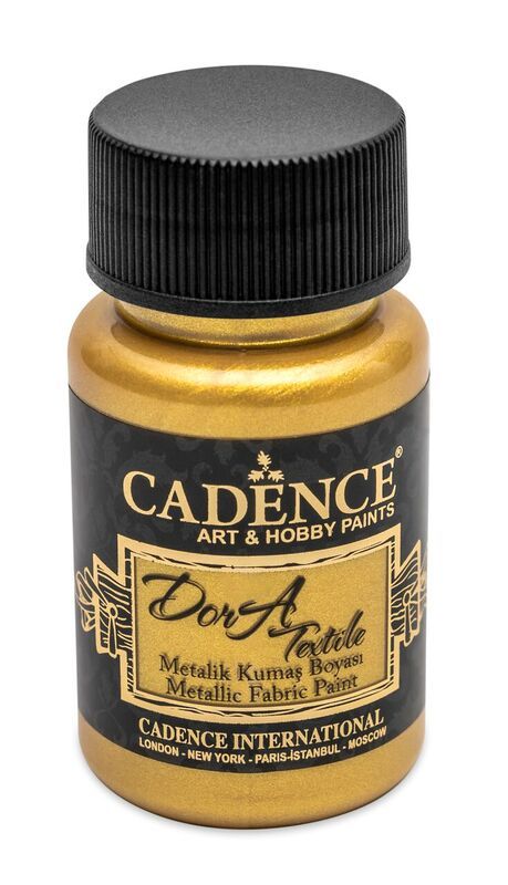 Barva na textil Cadence DORA, 50 ml - sytá zlatá ( rich gold )