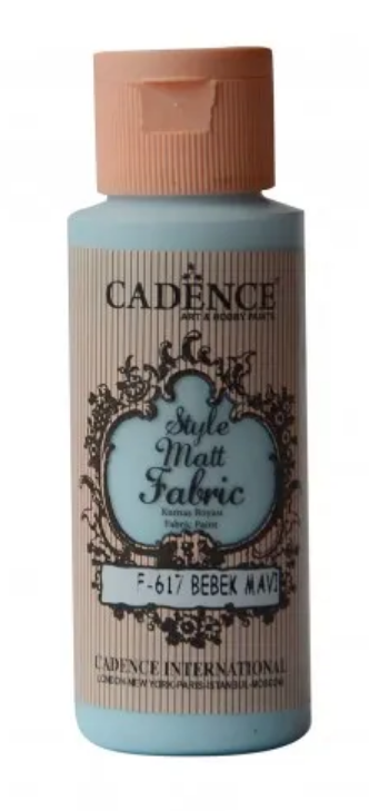 Levně Barva na textil Cadence Style Matt Fabric, 59 ml - baby blue, sv. modrá