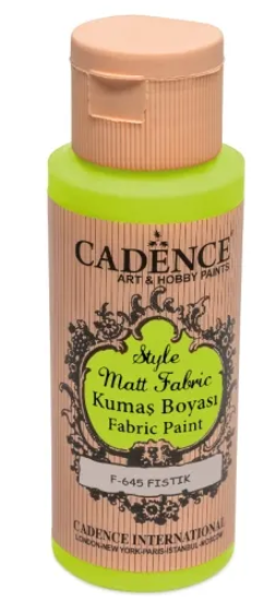 Obrázek produktu: Barva na textil Cadence Style Matt Fabric, 59 ml - pistachio green, zelená