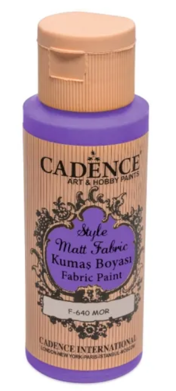 Levně Barva na textil Cadence Style Matt Fabric, 59 ml - purple, fialová