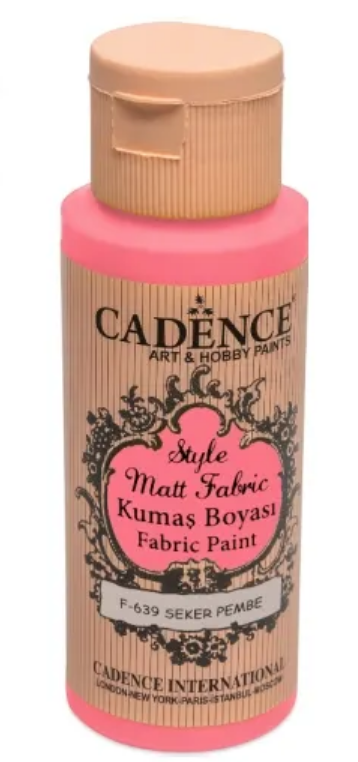 Barva na textil Cadence Style Matt Fabric, 59 ml - sugar pink, růžová