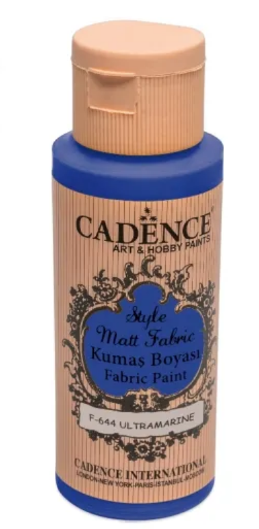 Barva na textil Cadence Style Matt Fabric, 59 ml - ultramarin, ultramarínová modrá