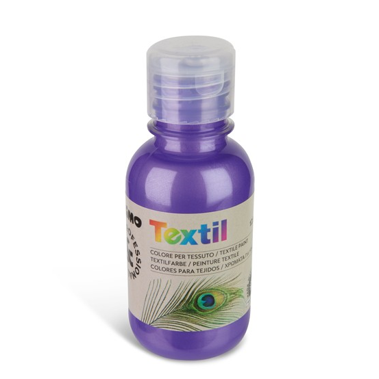 Barva na textil PRIMO, 125 ml - metalická - fialová