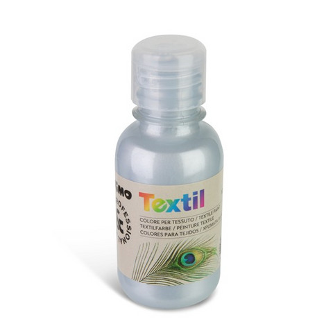 Obrázek produktu: Barva na textil PRIMO, 125 ml - metalická - stříbrná