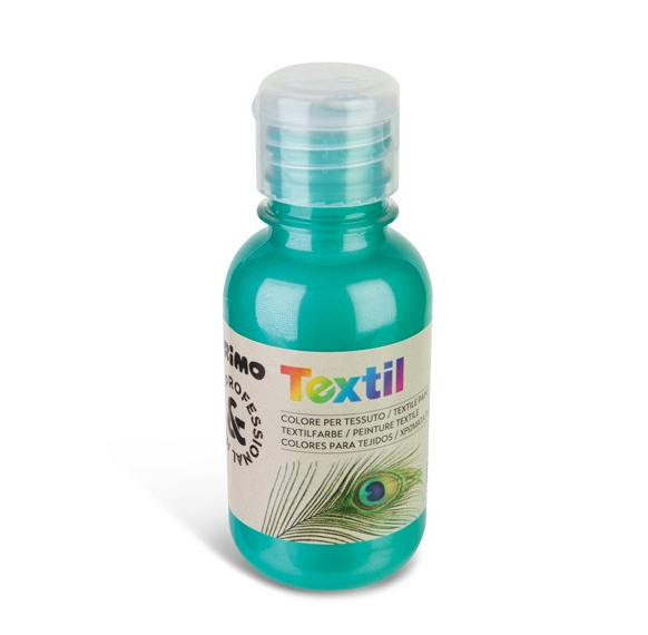 Barva na textil PRIMO, 125 ml - metalická - zelená