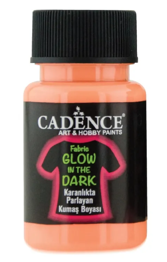 Levně Barva na textil svítící ve tmě Cadence, 50 ml - oranžová