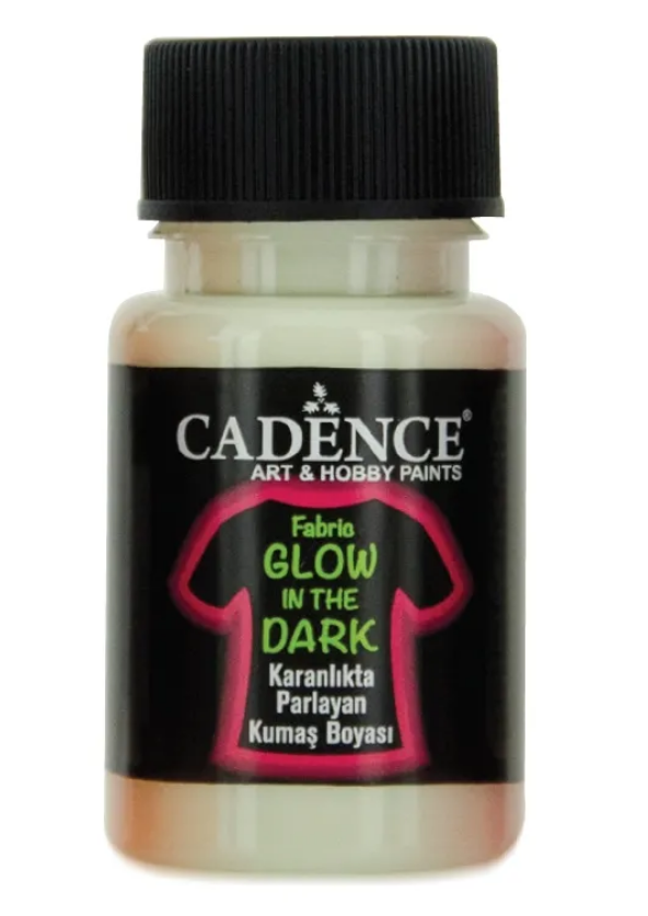 Levně Barva na textil svítící ve tmě Cadence, 50 ml - sv. zelená