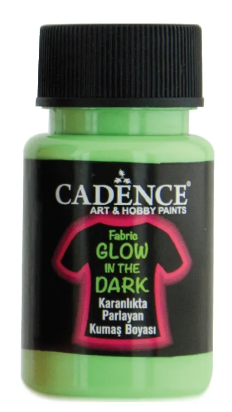 Obrázek produktu: Barva na textil svítící ve tmě Cadence, 50 ml - zelená