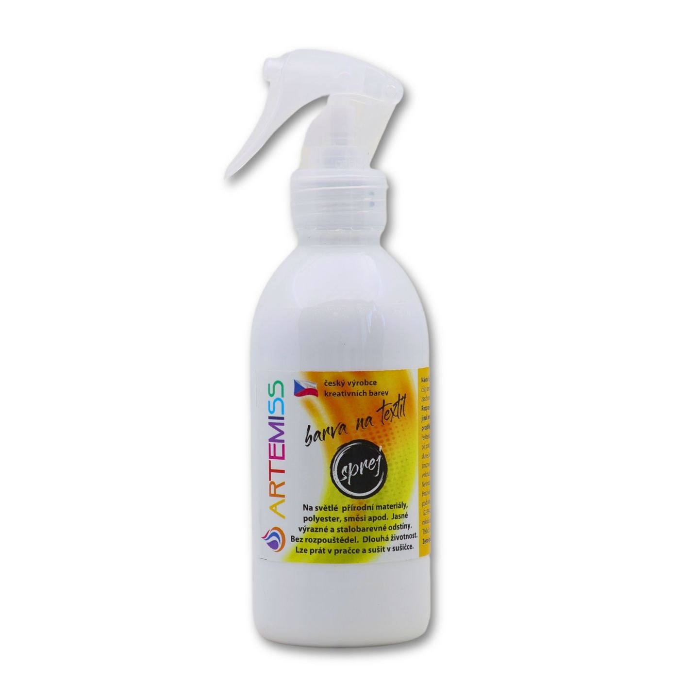 Barva na textil ve spreji bílá - 250 g