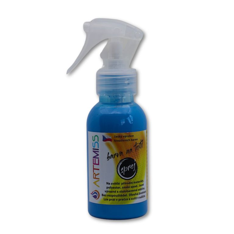 Barva na textil ve spreji neon modrá - 110 g