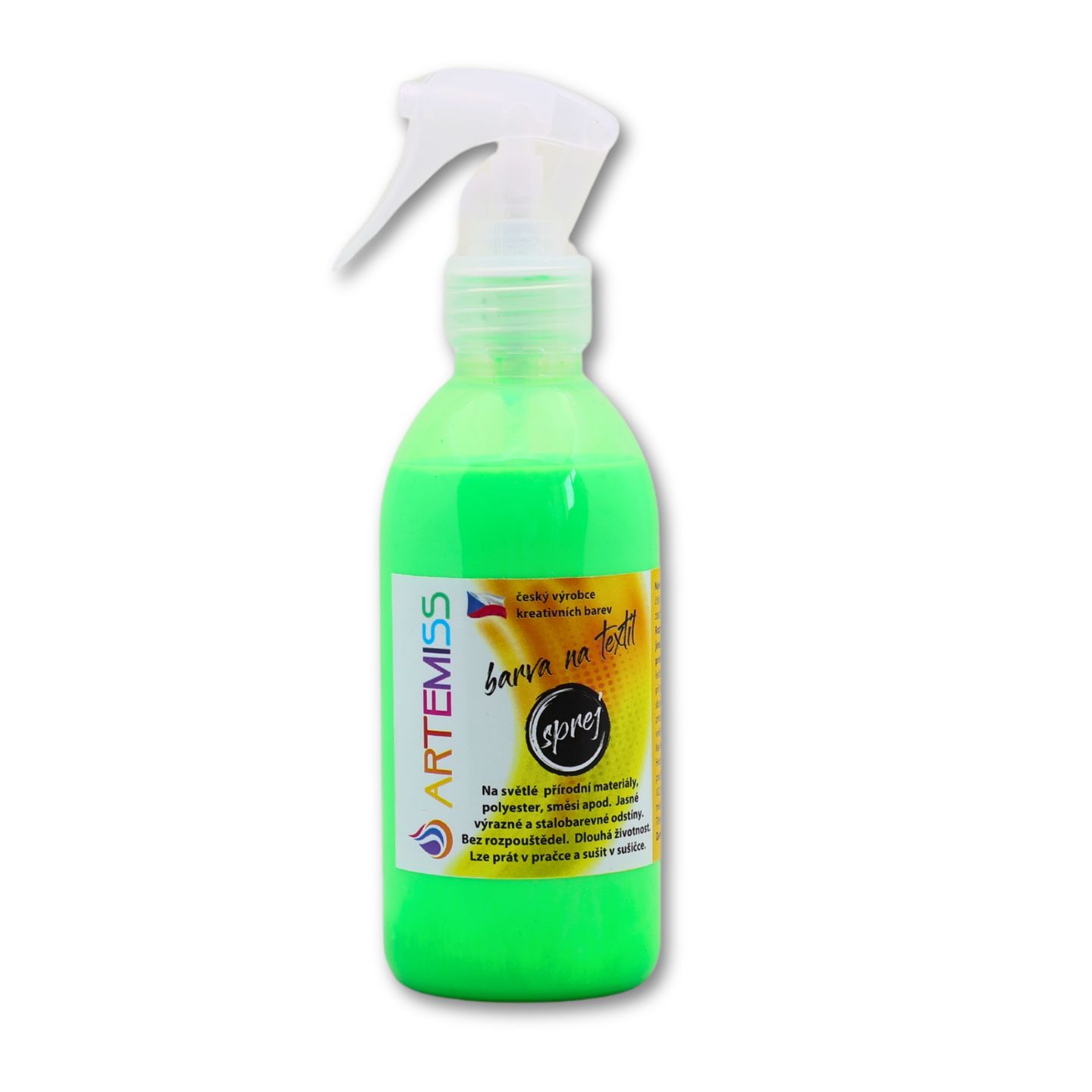 Barva na textil ve spreji neon zelená - 250 g