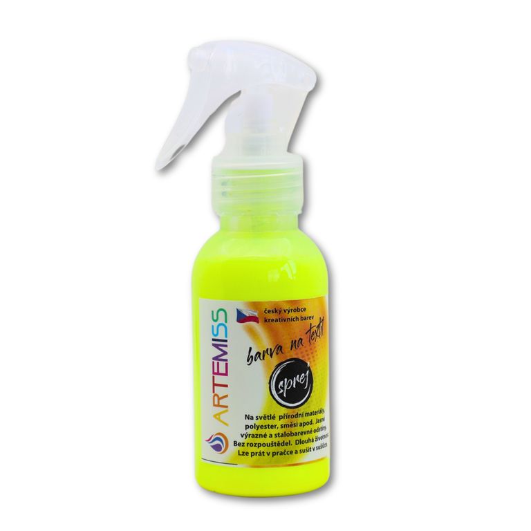 Barva na textil ve spreji neon žlutá - 110 g