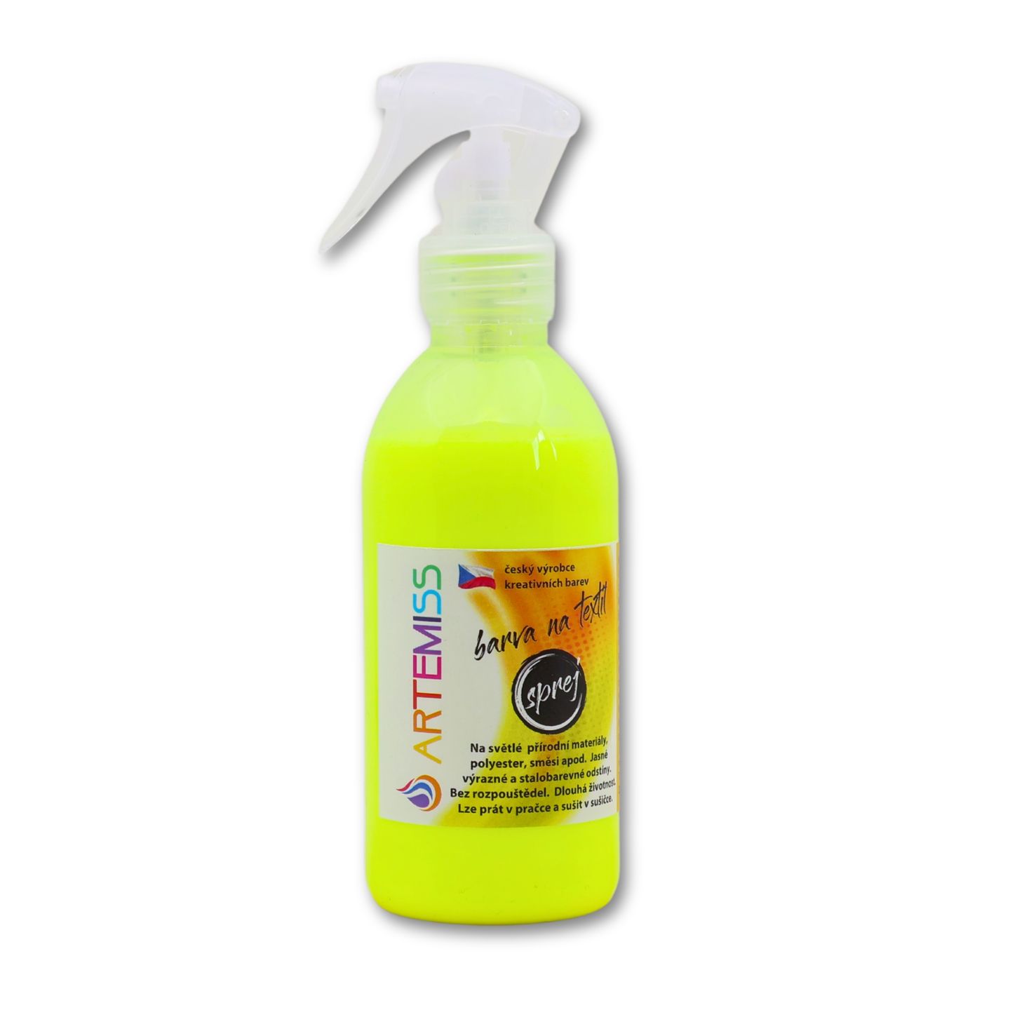 Barva na textil ve spreji neon žlutá - 250 g