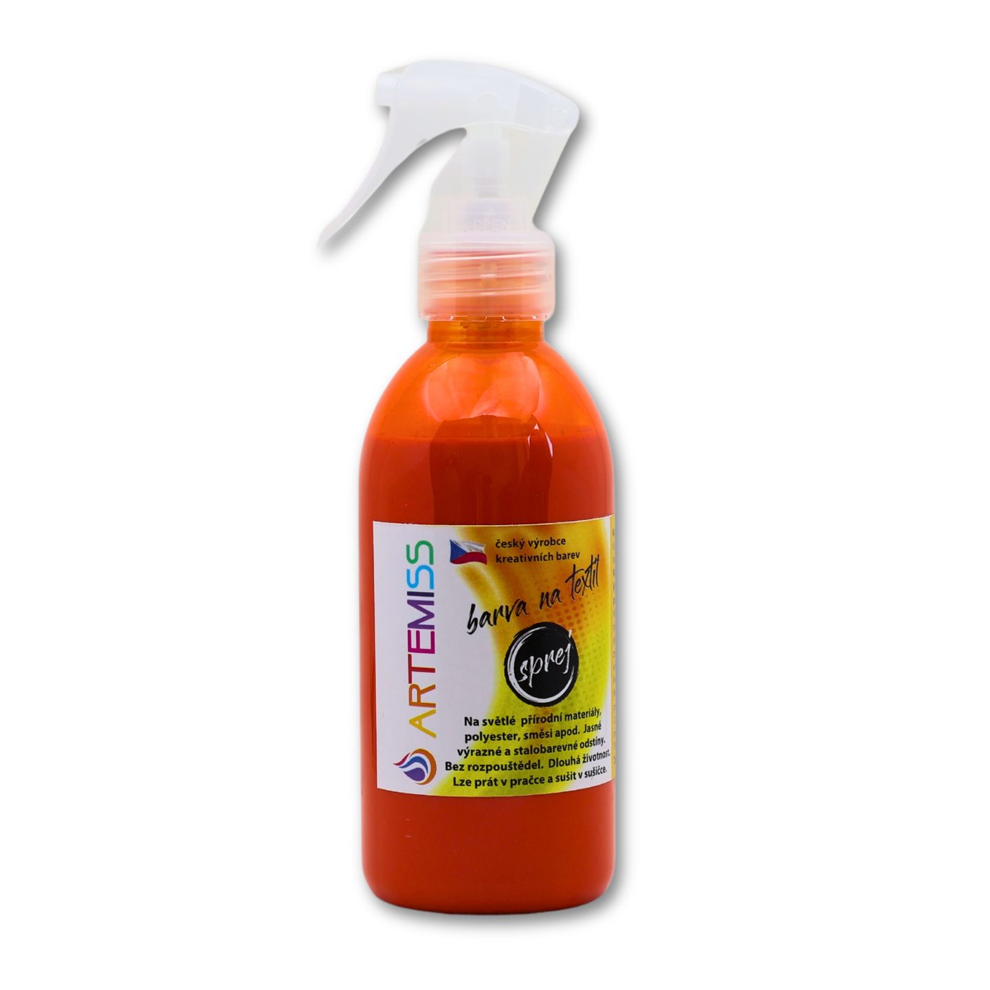 Barva na textil ve spreji oranžová - 250 g