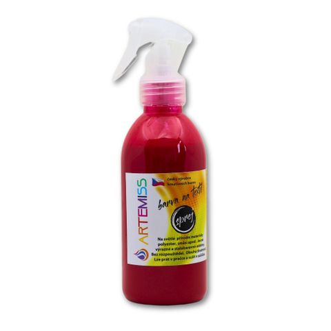 Obrázek produktu: Barva na textil ve spreji tmavě červená - 250 g