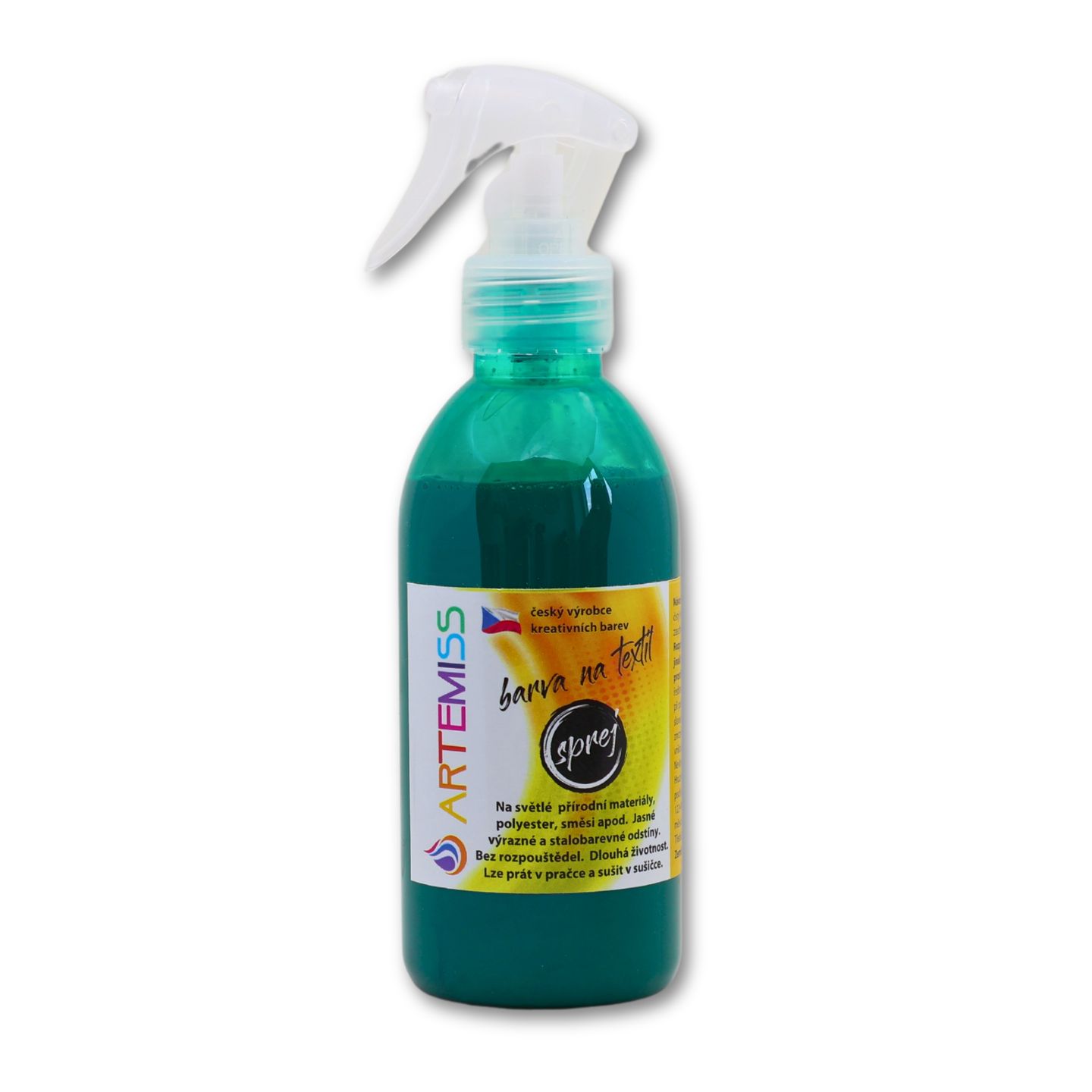 Barva na textil ve spreji tmavě zelená - 250 g