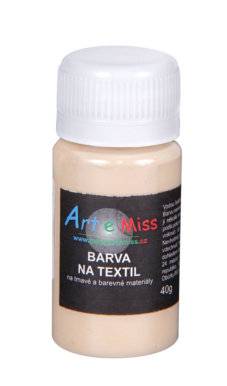 Levně Barva na tmavý textil, 40 g - béžová