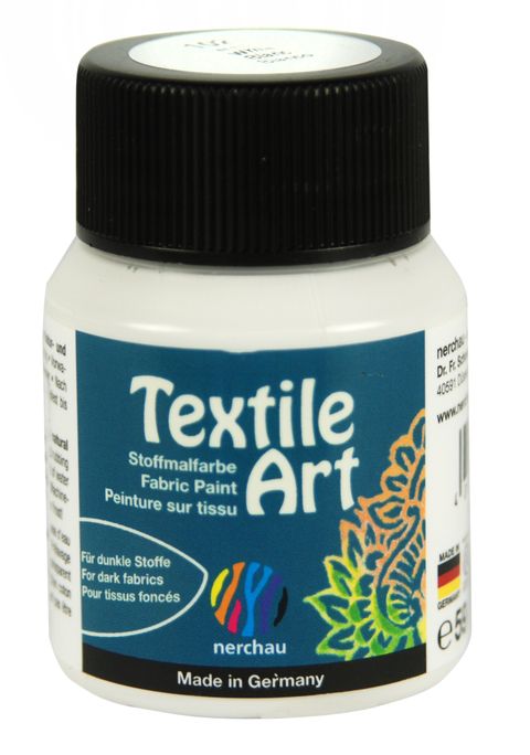 Obrázek produktu: Barva na tmavý textil Nerchau, 59 ml - bílá