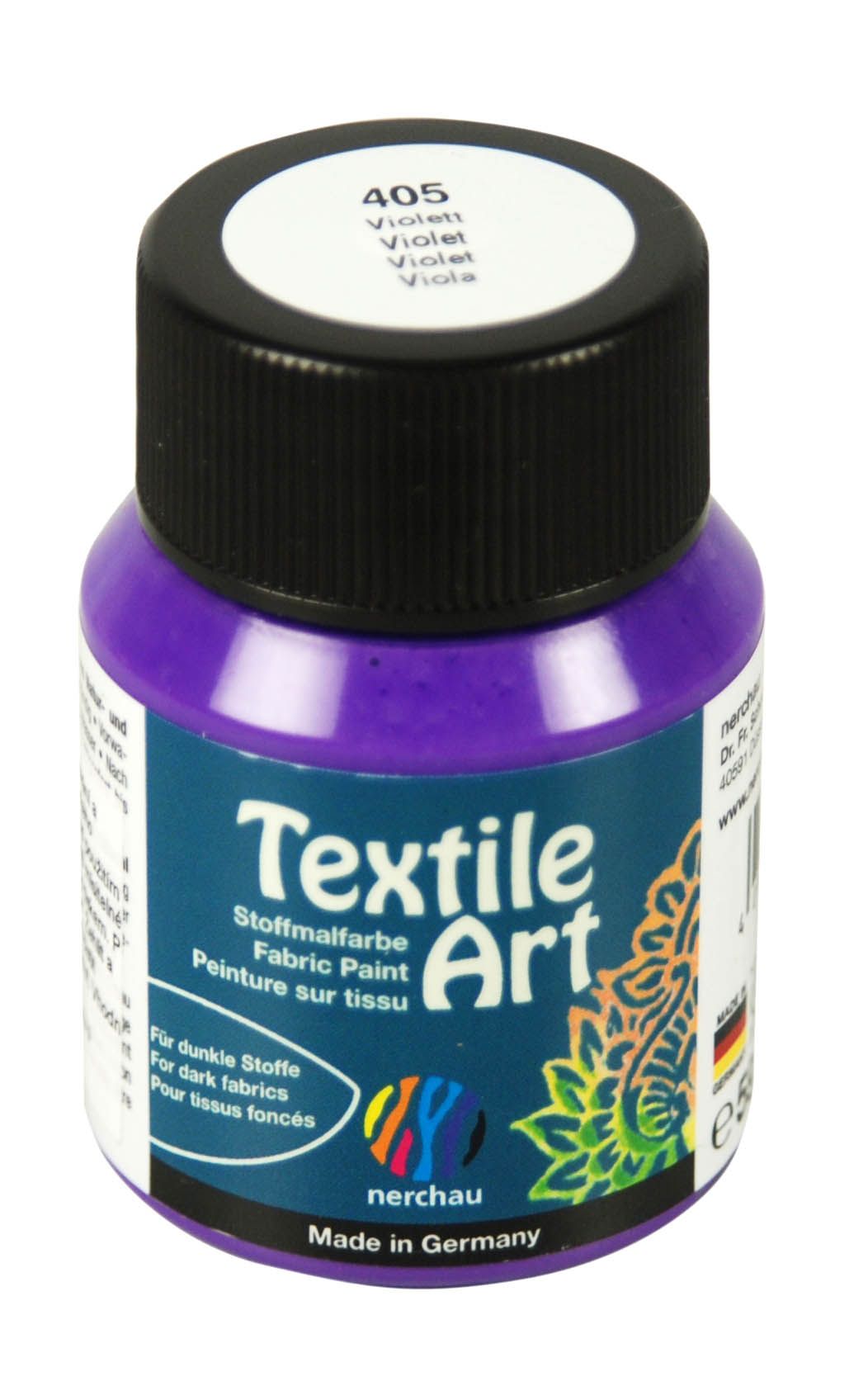 Barva na tmavý textil Nerchau, 59 ml - fialová