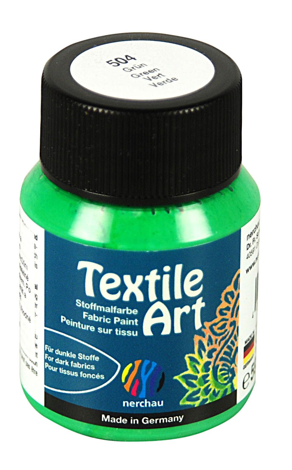 Barva na tmavý textil Nerchau, 59 ml - zelená